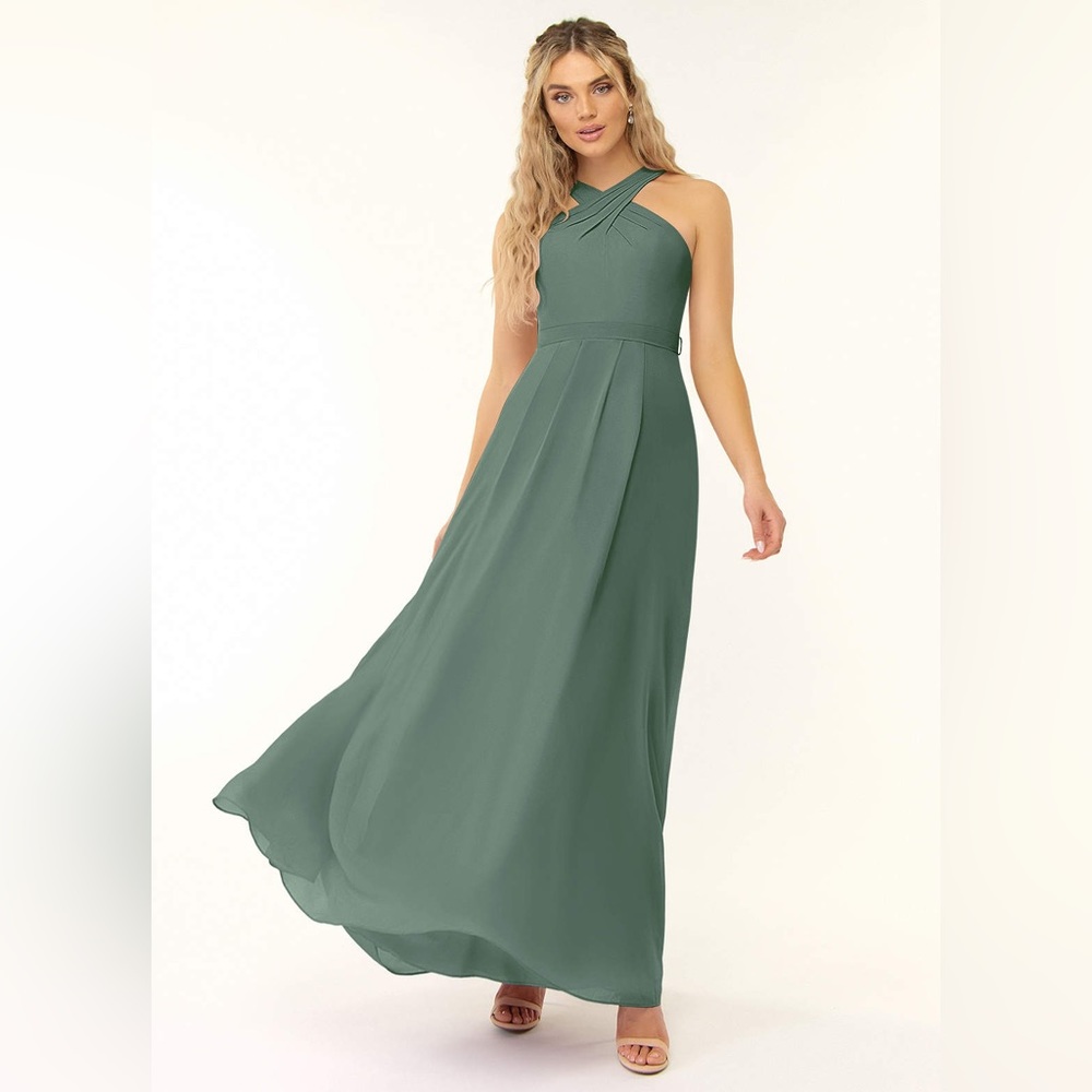Azazie Dixie Dress in Eucalyptus
